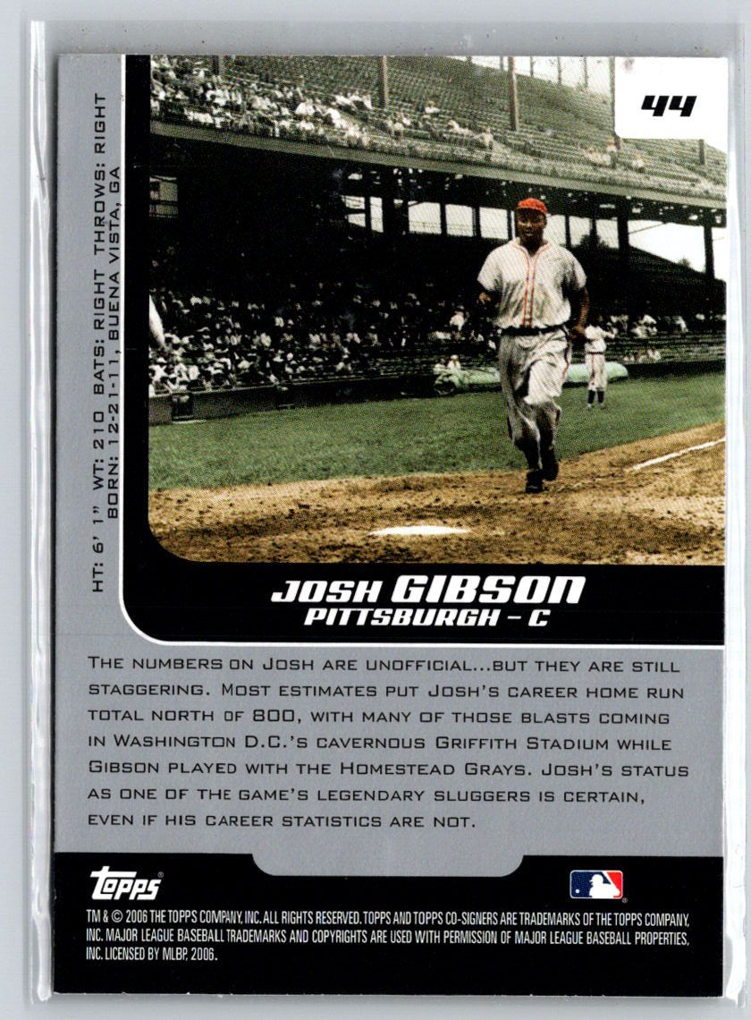 2006 Topps Co-Signers #44 Josh Gibson X22