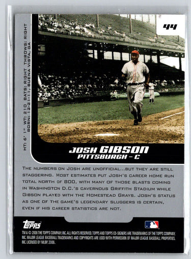 2006 Topps Co-Signers #44 Josh Gibson X22