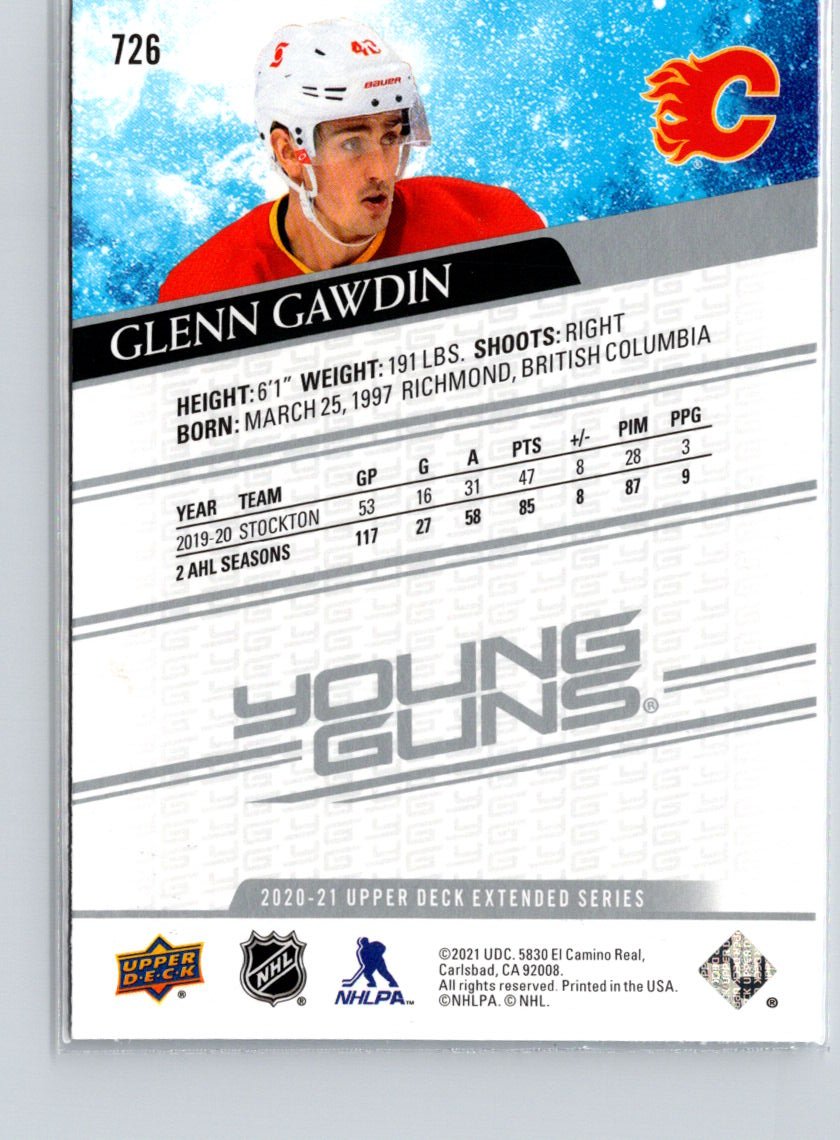 2020-21 Upper Deck #726 Glenn Gawdin X22