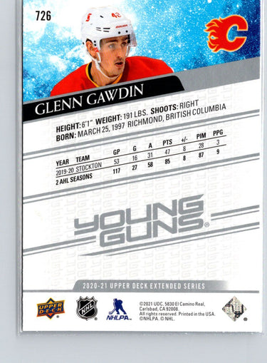 2020-21 Upper Deck #726 Glenn Gawdin X22