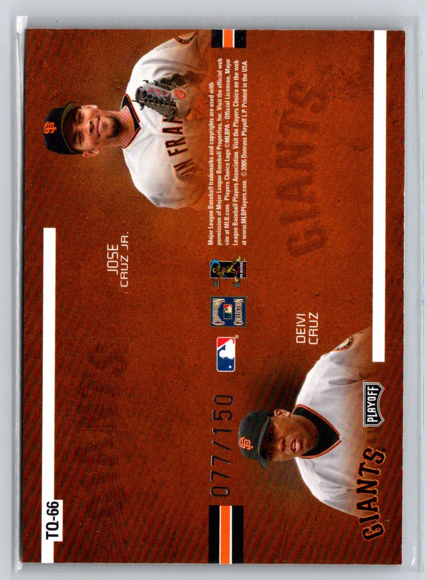 2005 Playoff Absolute Memorabilia #TQ-66 GiantsTeam Quads #/150 X23