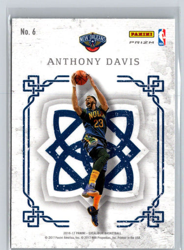 2016-17 Panini Excalibur #6 Anthony Davis Crusade Silver X24