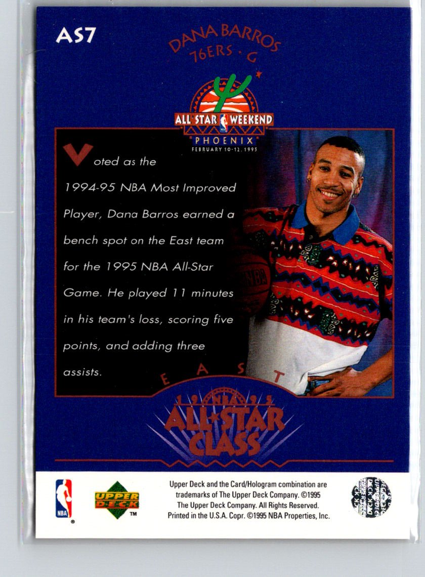 1995-96 Upper Deck #AS7 Dana Barros All-Star Class X24