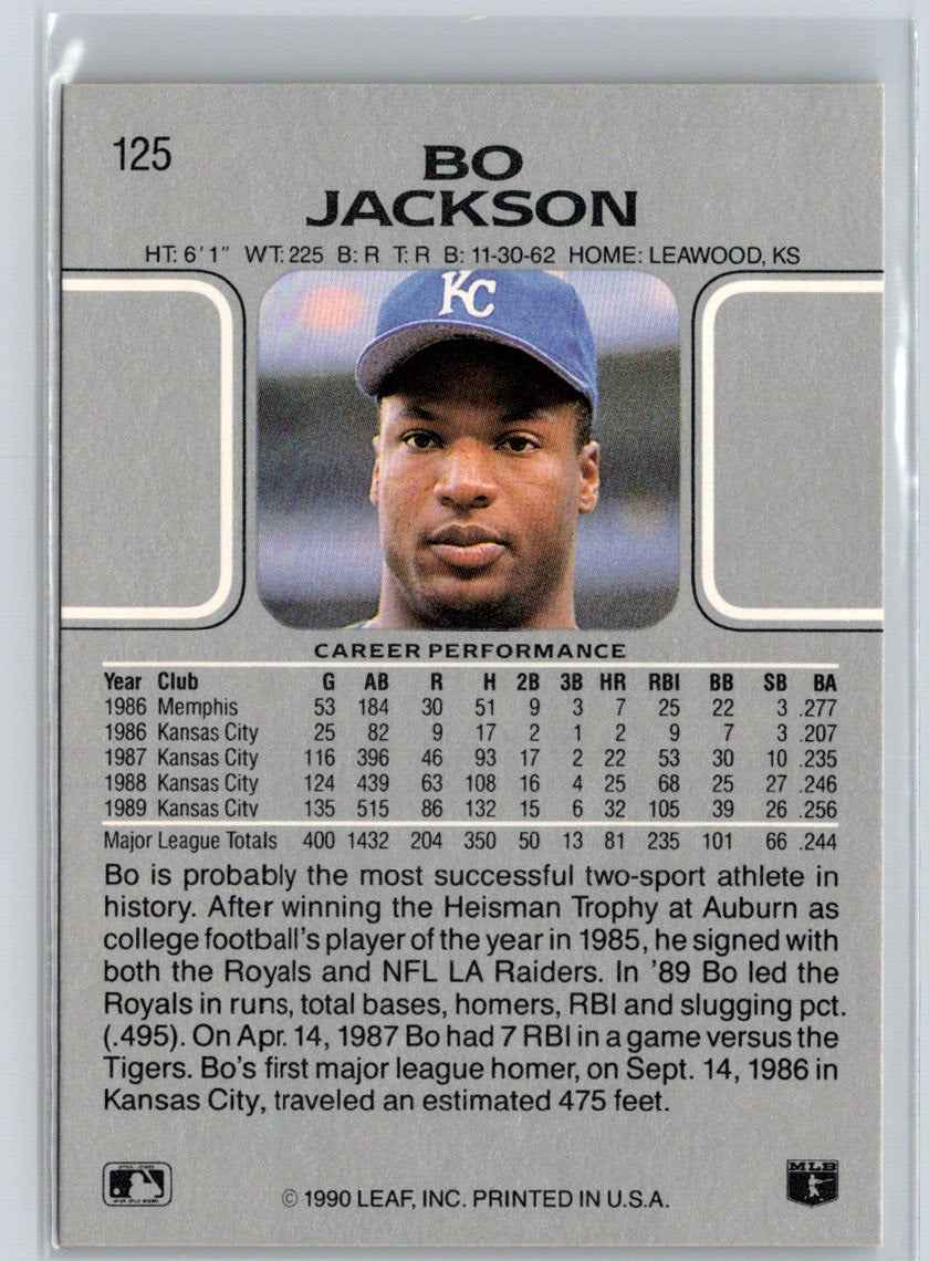 1990 Leaf #125 Bo Jackson X23