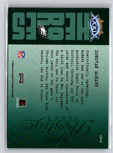 2005 Playoff Prestige #SH-9 Donovan McNabb Super Bowl Heroes X23