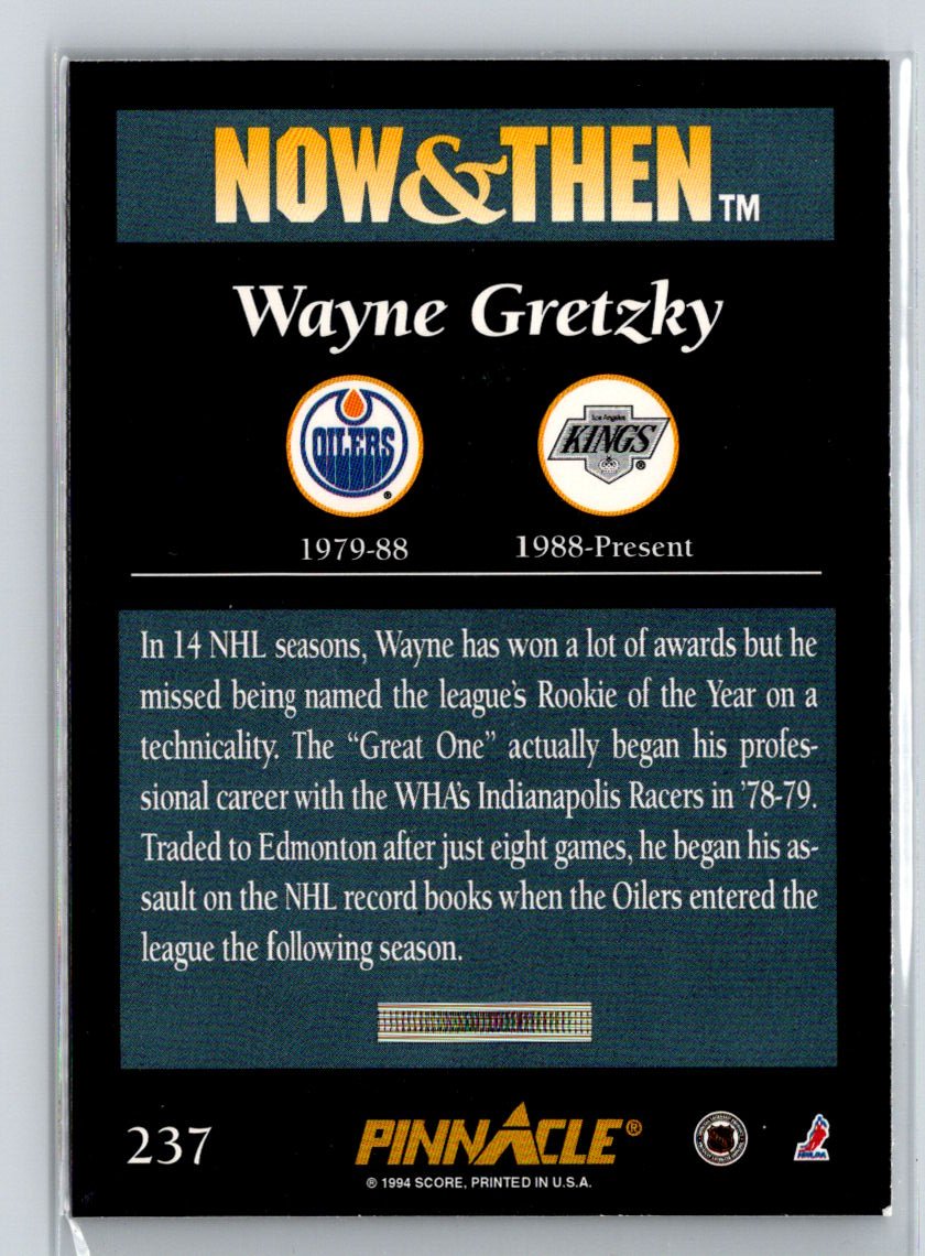 1993-94 Pinnacle Canadian #237 Wayne Gretzky X24