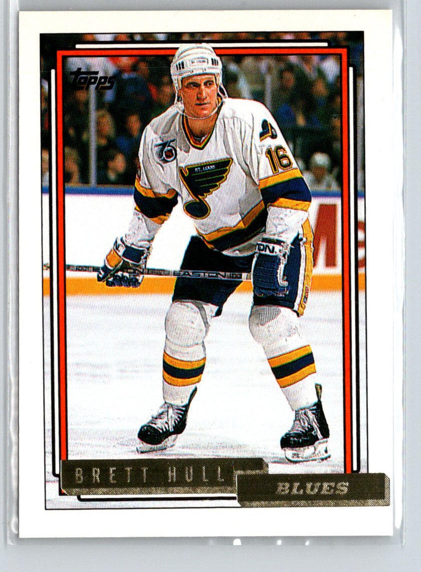 1992-93 Topps #2 Brett Hull Gold X25