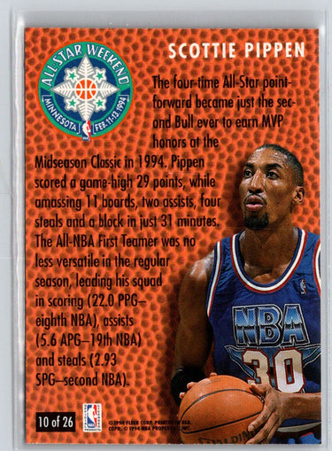 1994-95 Fleer #10 Scottie Pippen All-Stars X25