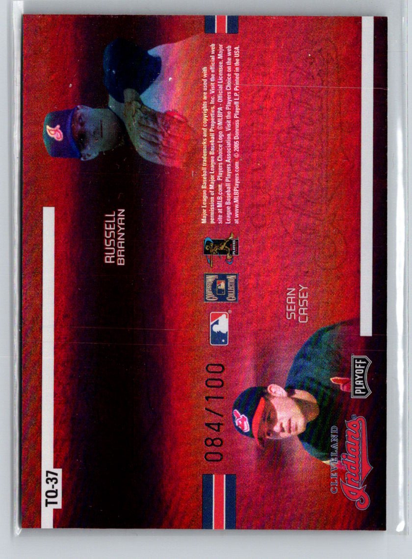 2005 Playoff Absolute Memorabilia Indians  Team Quads /100 X25