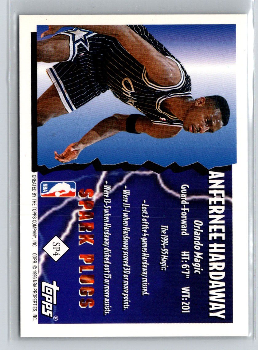1995-96 Topps #SP4 Anfernee Hardaway Spark Plugs X25