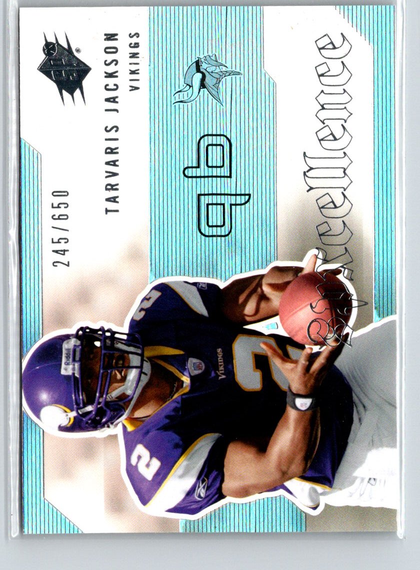2006 SPx #SP-JA Tarvaris Jackson SPxcellence #/650 X26