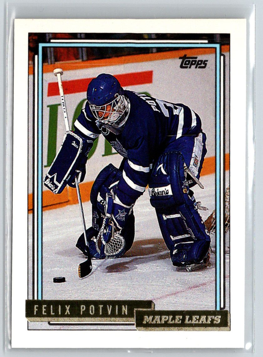 1992-93 Topps #3 Felix Potvin Gold X27