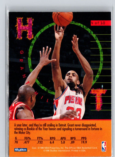 1995-96 Hoops #4 Grant Hill Hot List X27