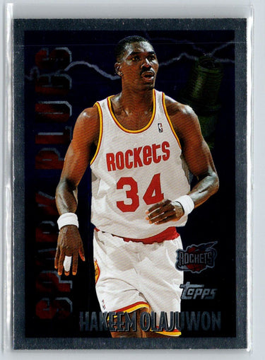 1995-96 Topps #SP7 Hakeem Olajuwon Spark Plugs X27