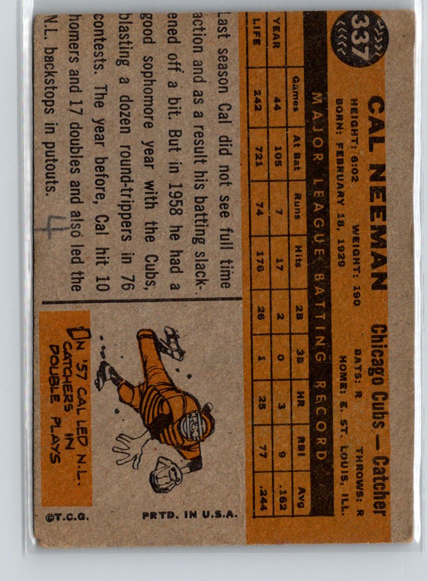 1960 Topps #337 Cal Neeman X28
