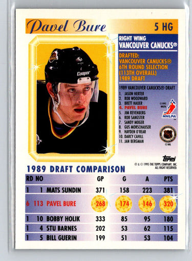 1995-96 Topps #5HG Pavel Bure Hidden Gems X29