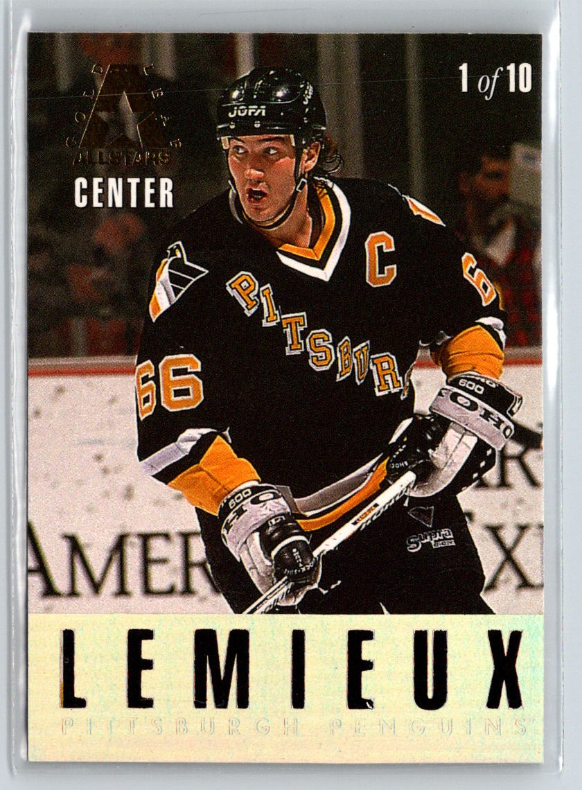 1993-94 Leaf #1 Pat LaFontaine / Mario Lemieux Gold Leaf All-Stars X29