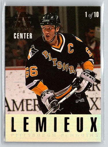 1993-94 Leaf #1 Pat LaFontaine / Mario Lemieux Gold Leaf All-Stars X29