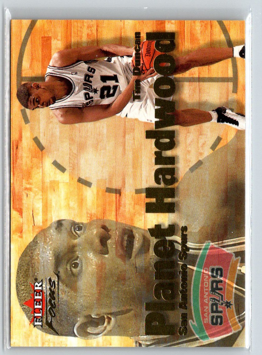 2000-01 Fleer Focus #2 PH Tim Duncan Planet Hardwood X29