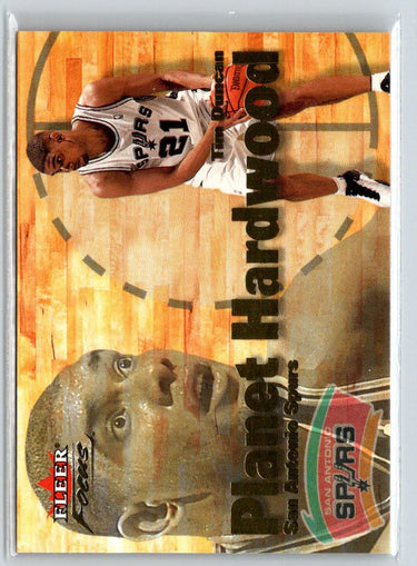 2000-01 Fleer Focus #2 PH Tim Duncan Planet Hardwood X29