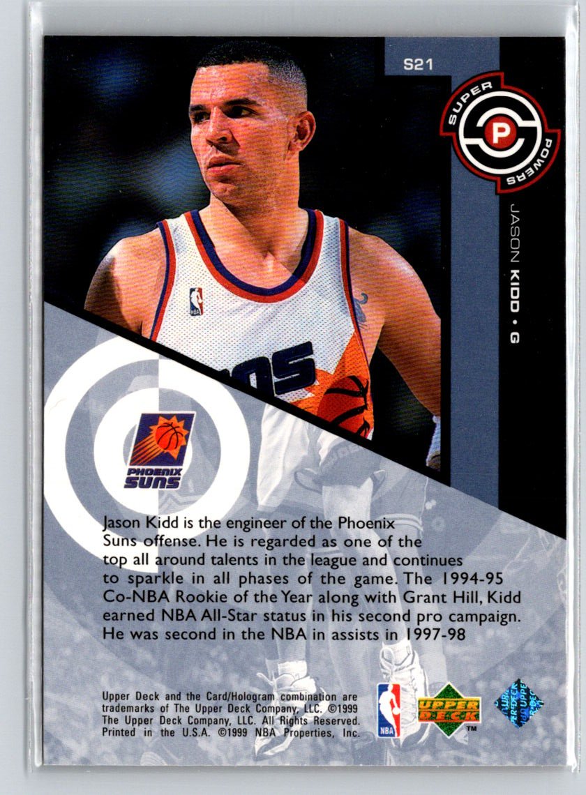 1998-99 Upper Deck #S21 Jason Kidd Super Powers X29