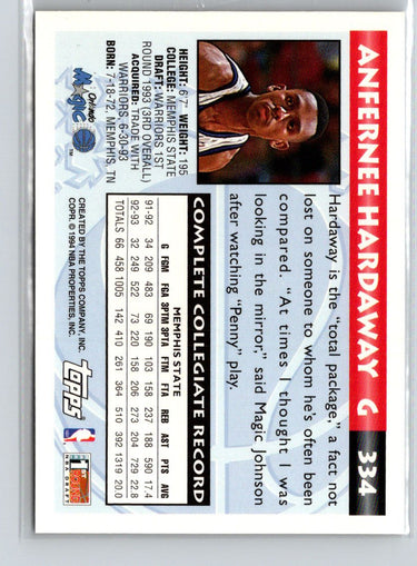 1993-94 Topps #334 Anfernee Hardaway X30