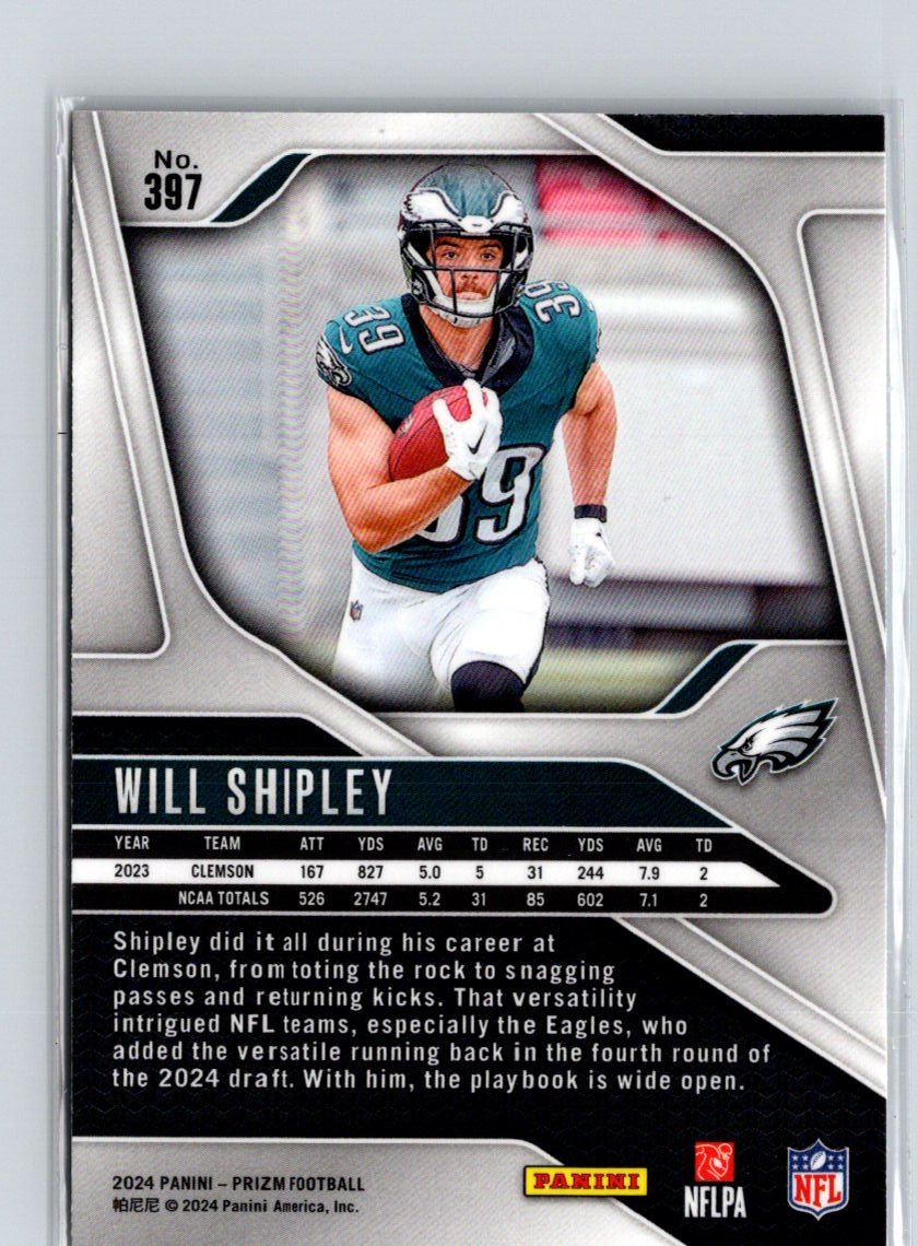 2024 Panini Prizm #397 Will Shipley X31