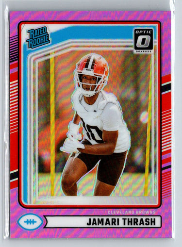 2024 Donruss #376 Jamari Thrash Optic Rated Rookies Preview Pink X31