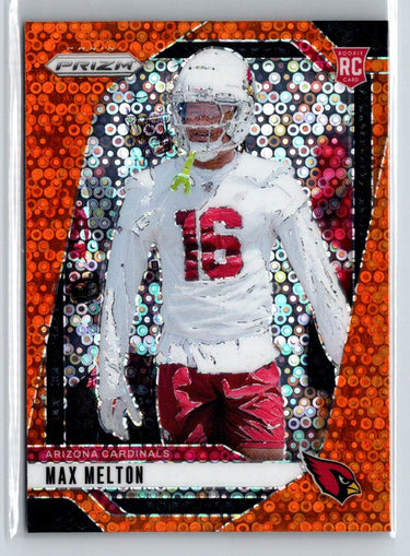 2024 Panini Prizm #376 Max Melton Orange Disco Prizm X31