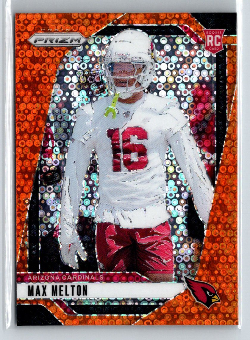 2024 Panini Prizm #376 Max Melton Orange Disco Prizm X31