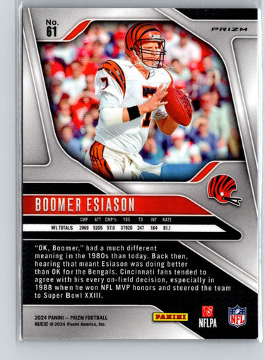 2024 Panini Prizm #61 Boomer Esiason Silver X33