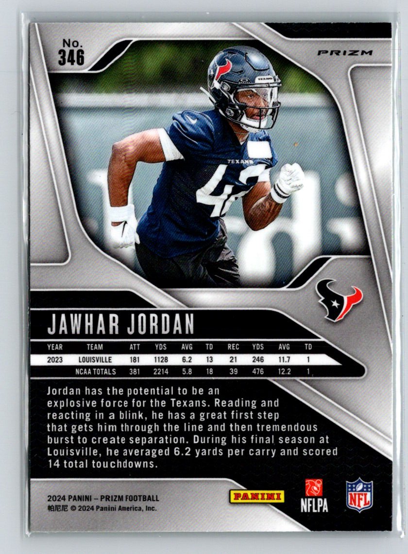 2024 Panini Prizm #346 Jawhar Jordan Neon Green Pulsar X33