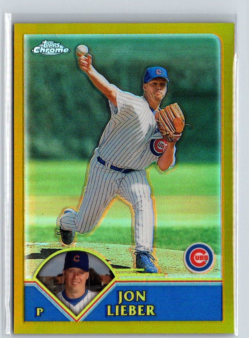 2003 Topps Chrome #131 Jon Lieber Gold Refractors #/449 X33