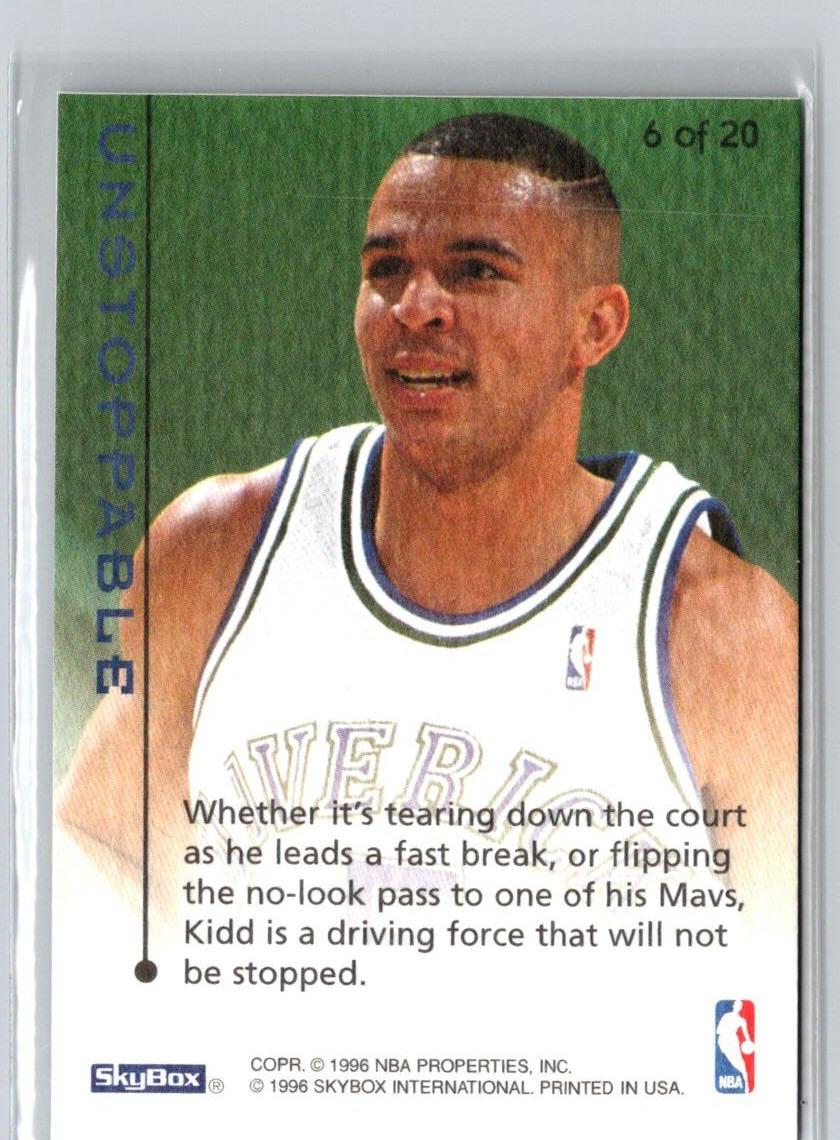 1995-96 SkyBox E-XL #6 Jason Kidd Unstoppable X34