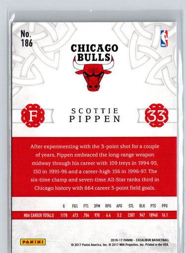 2016-17 Panini Excalibur #186 Scottie Pippen X34