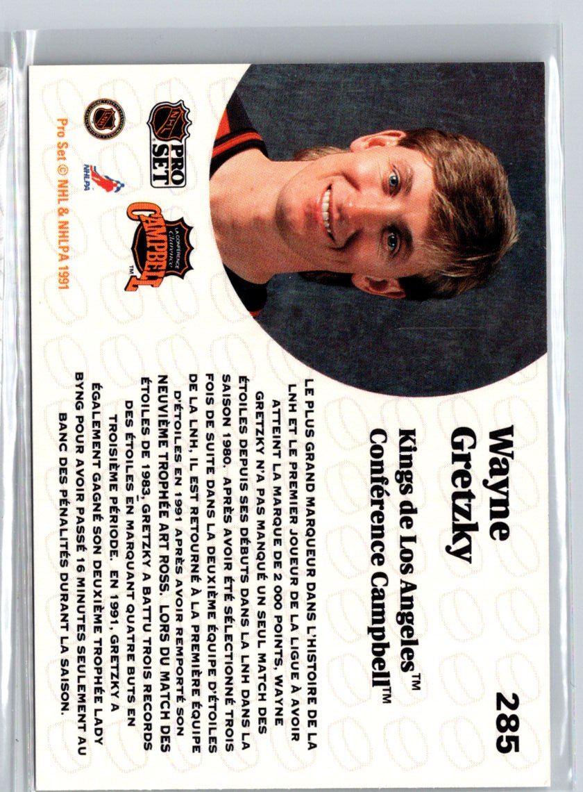 1991-92 Pro Set French #285 Wayne Gretzky X34