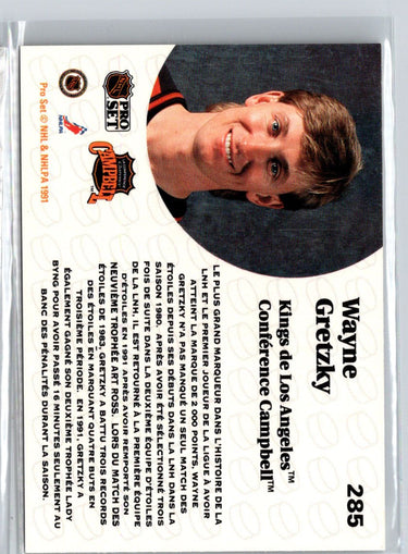 1991-92 Pro Set French #285 Wayne Gretzky X34
