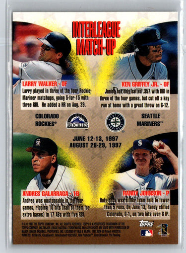 1998 Topps #ILM11 Andres Galarraga Mystery Finest X35