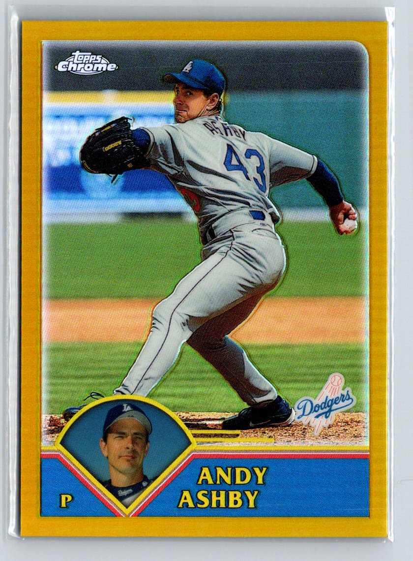 2003 Topps Chrome #53 Andy Ashby Gold Refractors #/449 X35