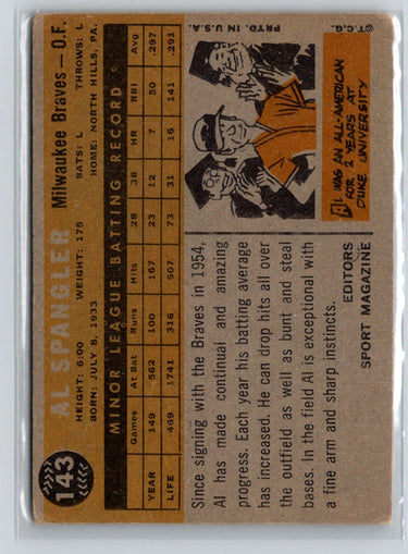 1960 Topps #143 Al Spangler X37