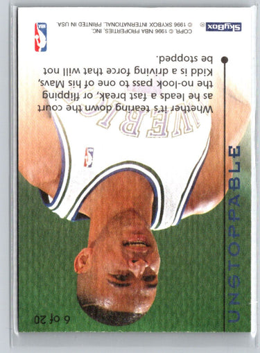 1995-96 SkyBox E-XL #6 Jason Kidd Unstoppable X37