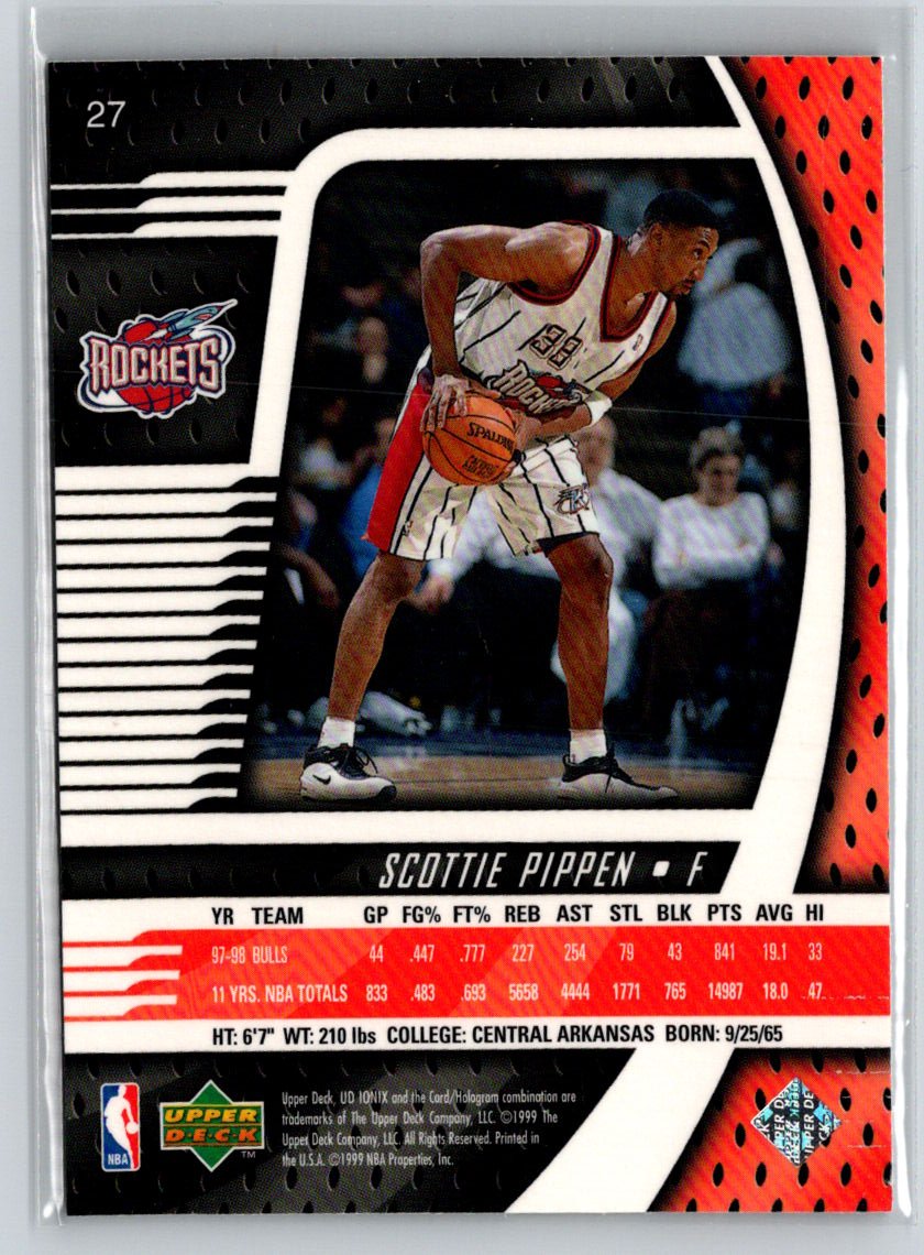 1998-99 Upper Deck Ionix #27 Scottie Pippen X37