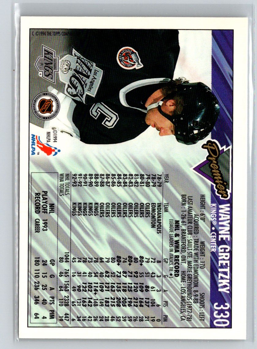 1993-94 Topps Premier #330 Wayne Gretzky X38
