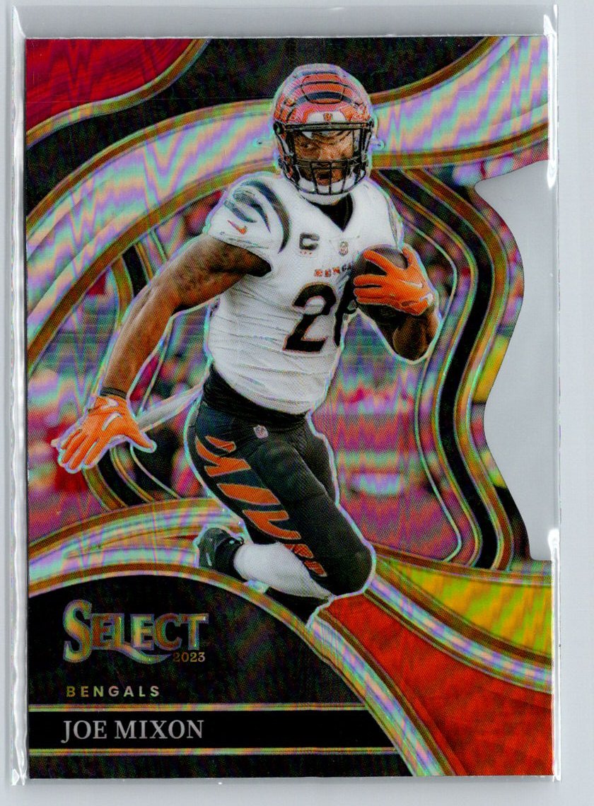 2023 Panini Select #255 Joe Mixon Red and Yellow Prizms Die Cuts X40