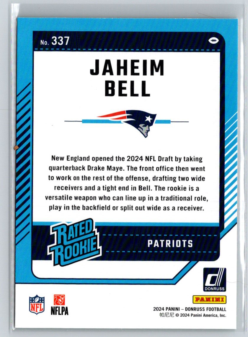 2024 Donruss #337 Jaheim Bell Press Proof Green X40