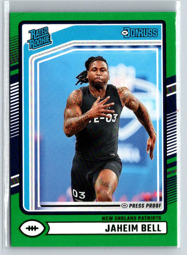 2024 Donruss #337 Jaheim Bell Press Proof Green X40