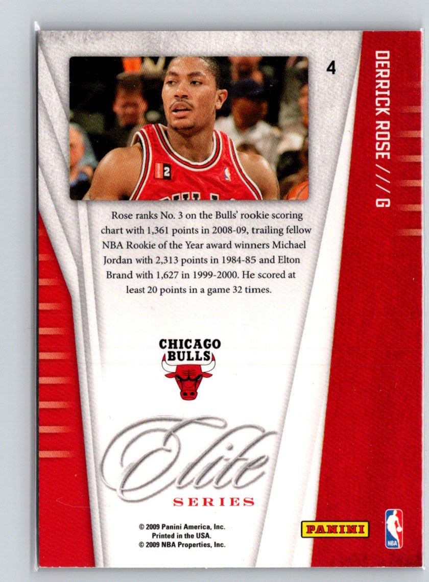 2009-10 Donruss Elite #4 Derrick Rose Elite Series X41