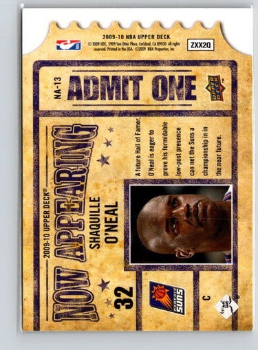 2009-10 Upper Deck #NA-13 Shaquille O'Neal Now Appearing X41