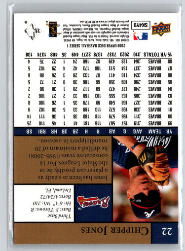 2009 Upper Deck #22 Chipper Jones X41
