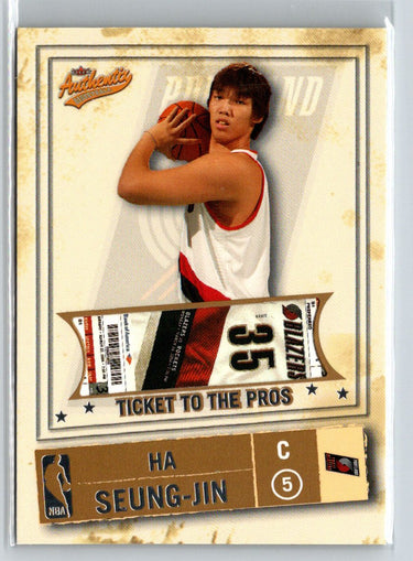 2004-05 Fleer Authentix #104 Ha Seung-Jin #/750 X42